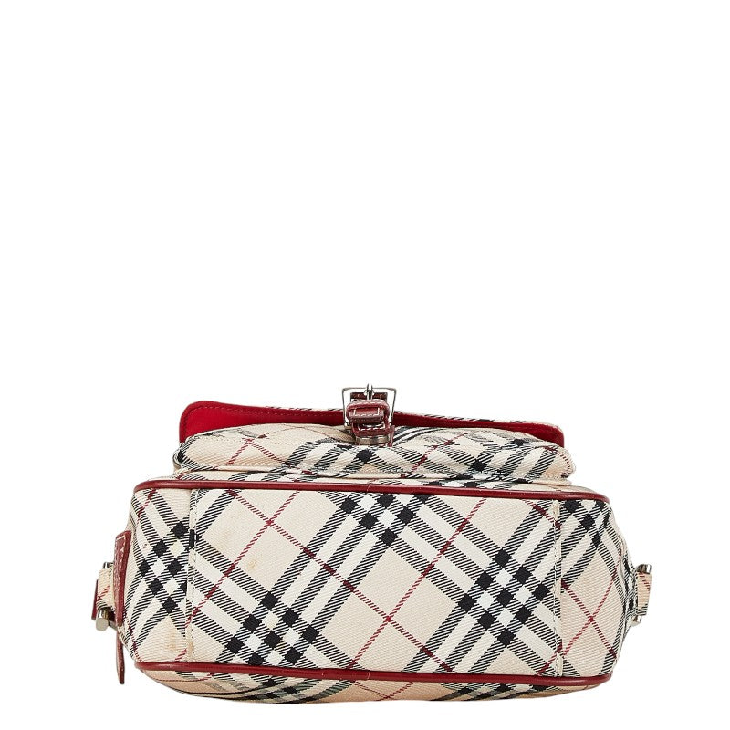 Burberry Nova Check Canvas Leather Shoulder Bag in Very Good Condition