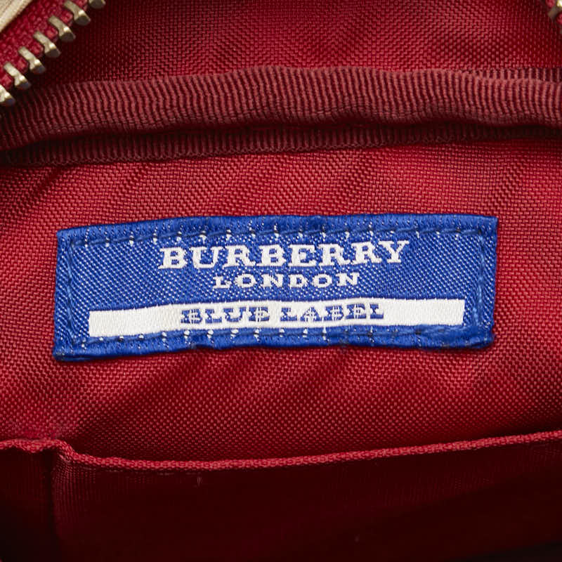 Burberry Nova Check Canvas Leather Shoulder Bag in Very Good Condition