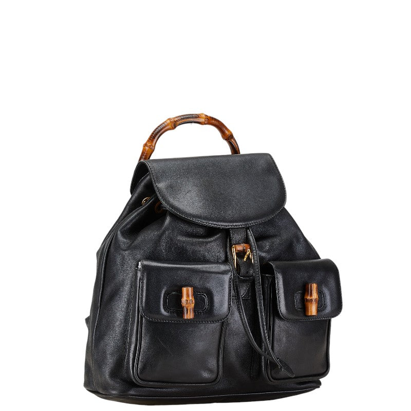 Gucci Bamboo Leather Backpack 00319980016