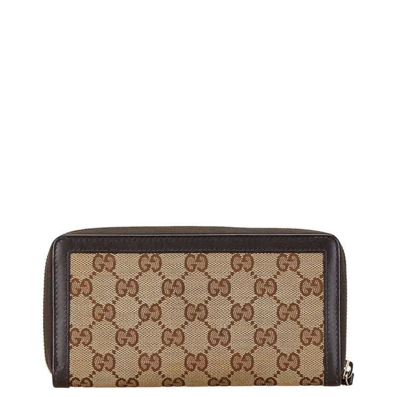 Gucci GG Canvas Interlocking G Long Wallet 308012 Beige Brown