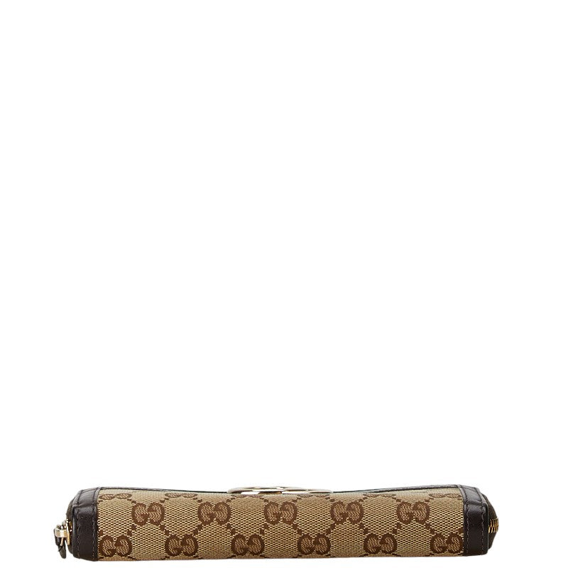 Gucci GG Canvas Interlocking G Long Wallet 308012 Beige Brown