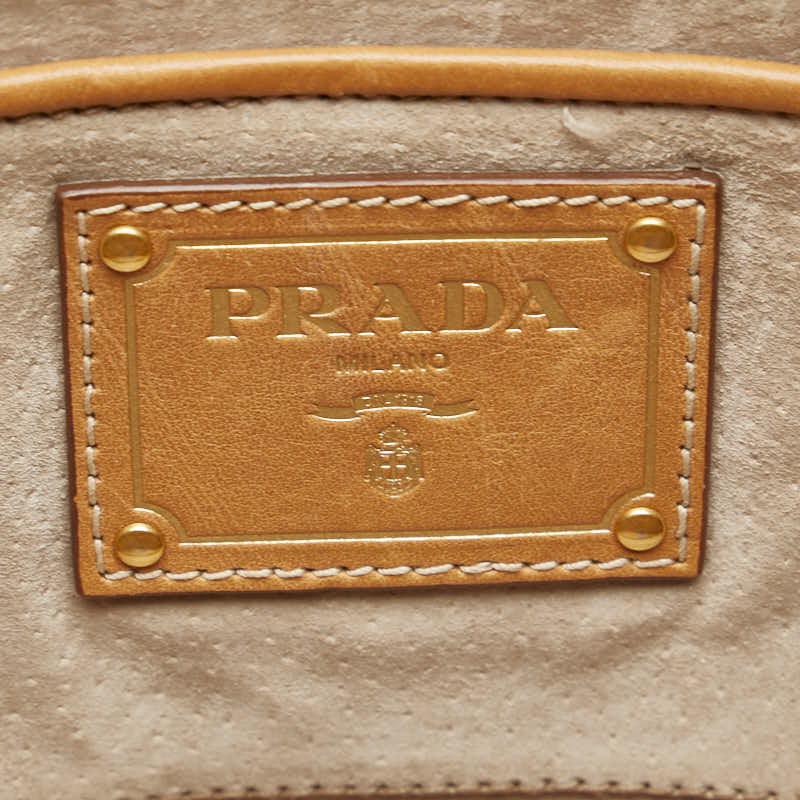 Prada Canvas 2WAY Handbag BN2117 in Very Good Condition