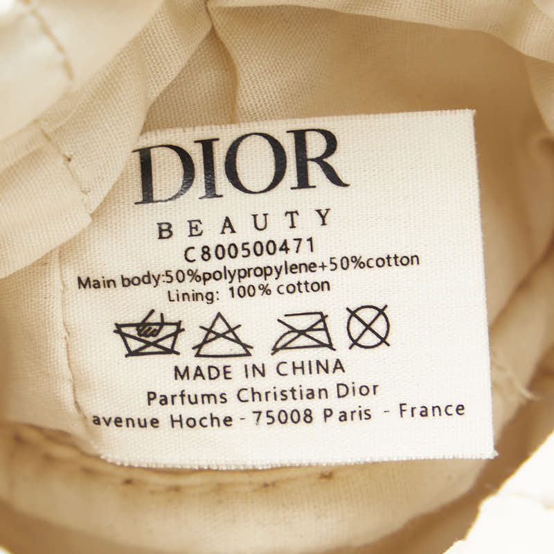 Dior Raffia Cotton Logo 2WAY Shoulder Bag in Very Good Condition