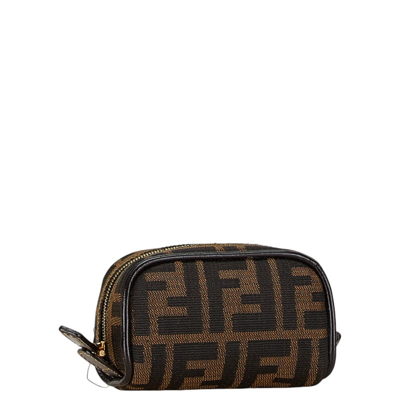 Fendi Zucca Canvas Leather Pouch 26577