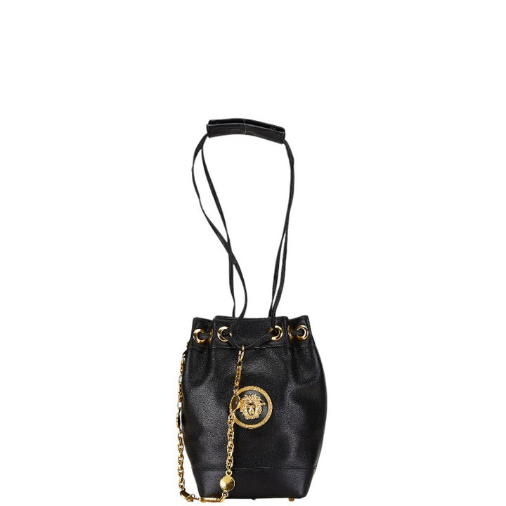 Versace Medusa Leather Shoulder Bag in Very Good Condition