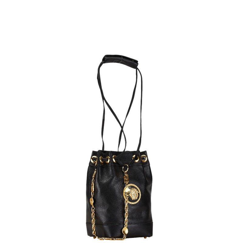 Versace Medusa Leather Shoulder Bag