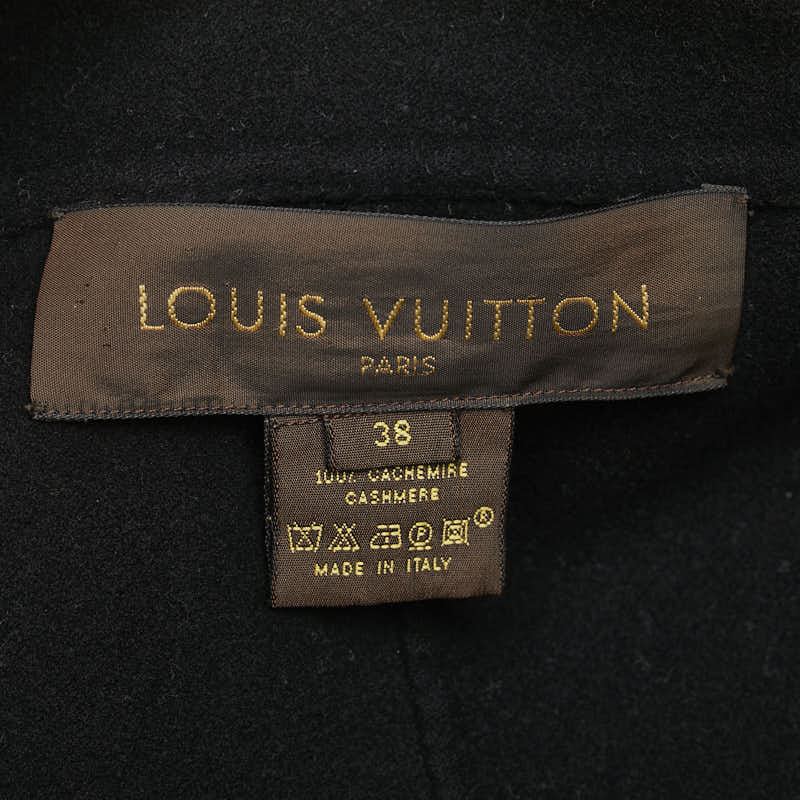 Louis Vuitton Cashmere Down Coat Black in Very Good Condition