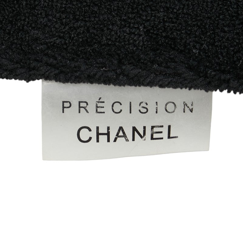 Chanel Coco Mark Fur Shoulder Bag Black