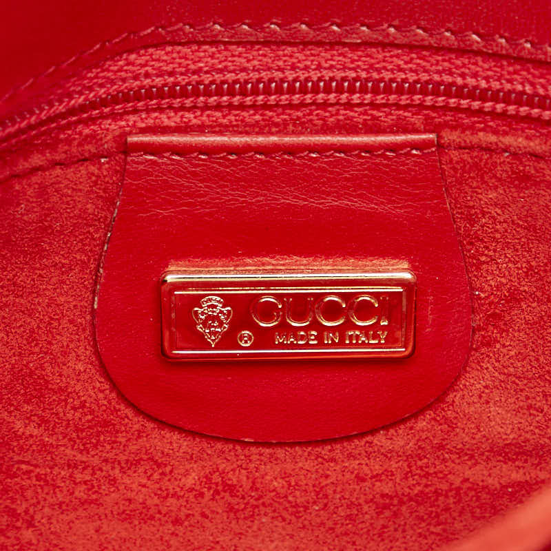 Gucci Old Gucci Leather Crossbody Shoulder Bag Red in Very Good Condition