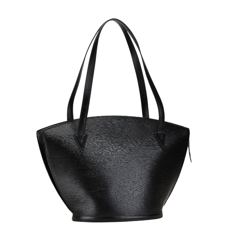 Louis Vuitton Epi Saint-Jacques Shopping Tote Bag M52262 Black Leather in Very Good Condition