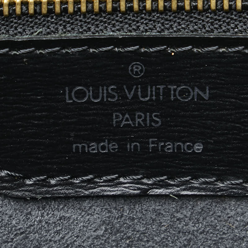 Louis Vuitton Epi Saint-Jacques Shopping Tote Bag M52262 Black Leather in Very Good Condition