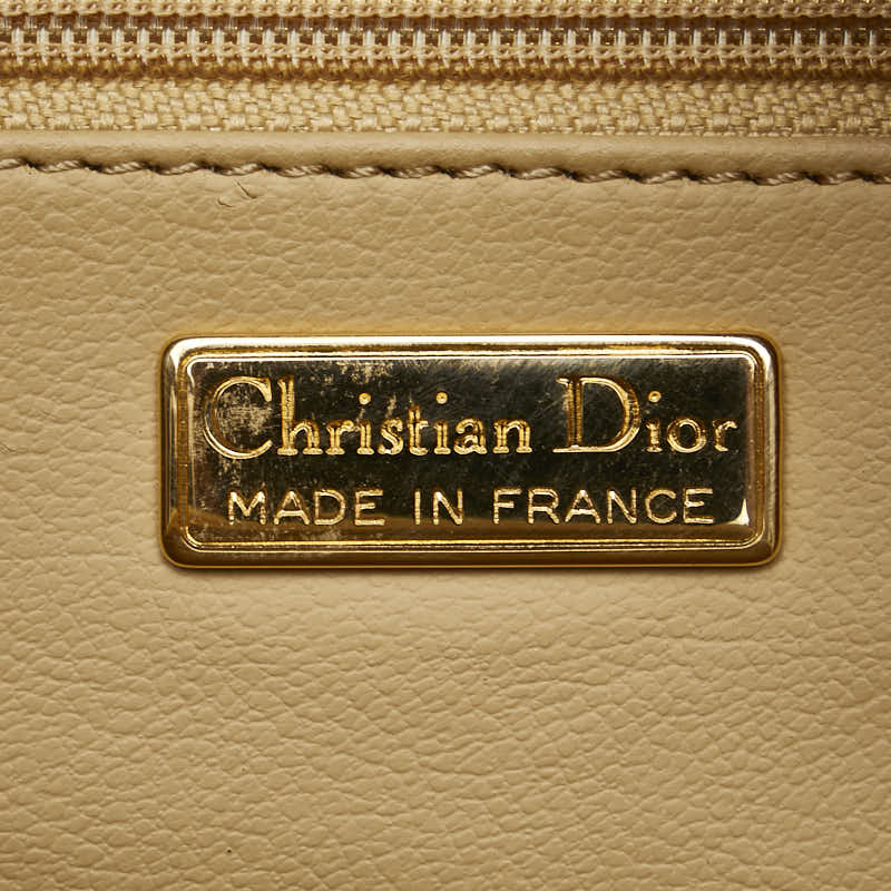 Dior Leather CD Logo Mini Boston Handbag in Very Good Condition