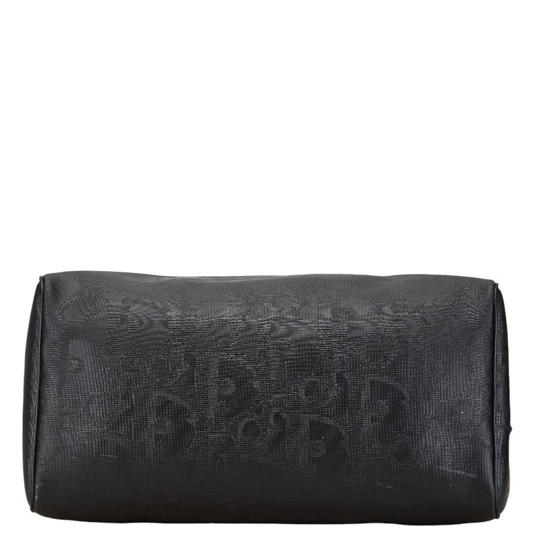 Dior Monogram Trotter Boston Bag Black PVC Leather