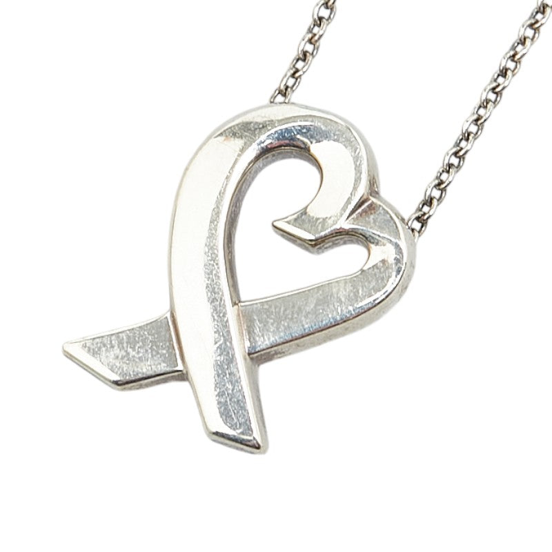 Tiffany & Co Paloma Picasso Loving Heart Necklace SV925 Silver in Great Condition