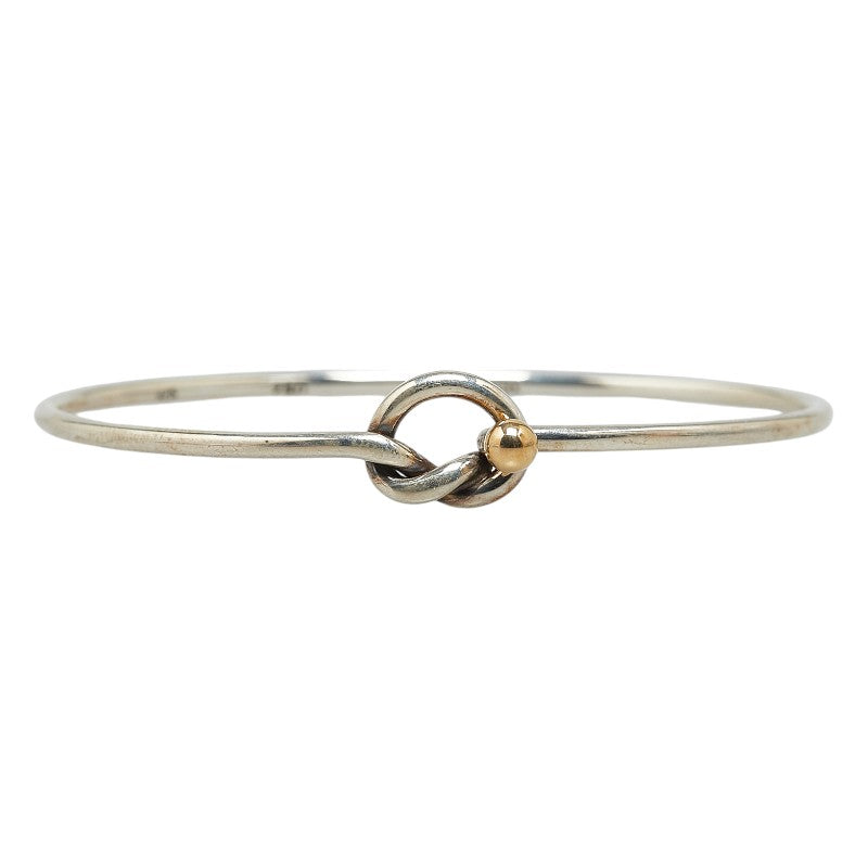 Tiffany & Co Love Knot Bracelet Bangle SV925 Silver K18YG Yellow Gold in Great Condition