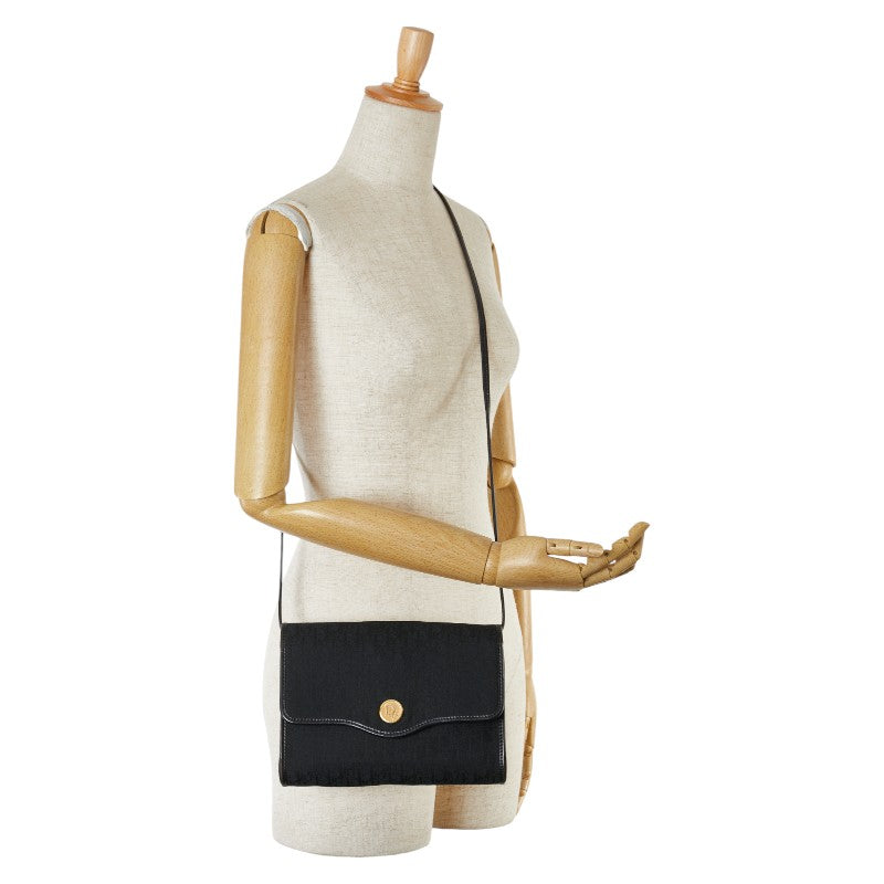 Dior Trotter Canvas Leather Shoulder Bag