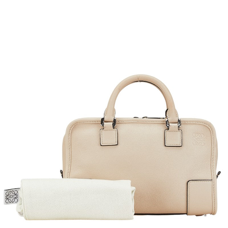 Loewe Anagram Amazona 23 Leather Handbag Beige