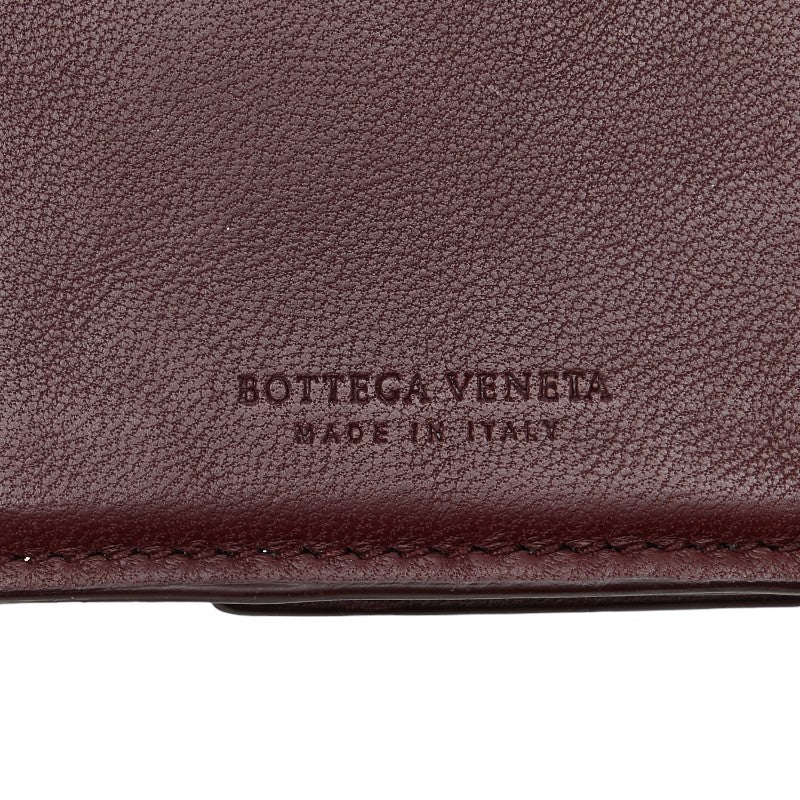 Bottega Veneta Intrecciato Leather Long Wallet in Very Good Condition