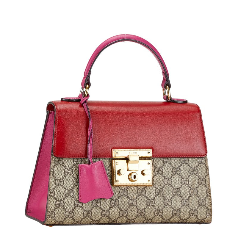 Gucci GG Supreme 2WAY Handbag Shoulder Bag PVC Leather 453188