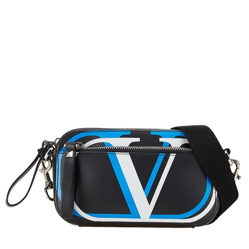 Valentino Leather Logo Body Bag Waist Bag Shoulder Bag in Great Condition