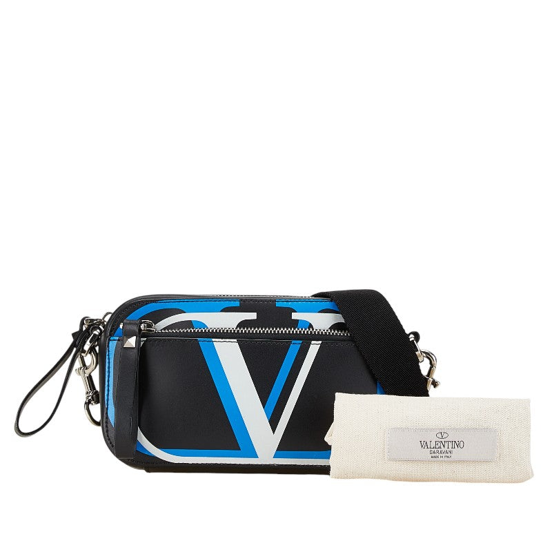 Valentino Leather Logo Body Bag Waist Bag Shoulder Bag in Great Condition