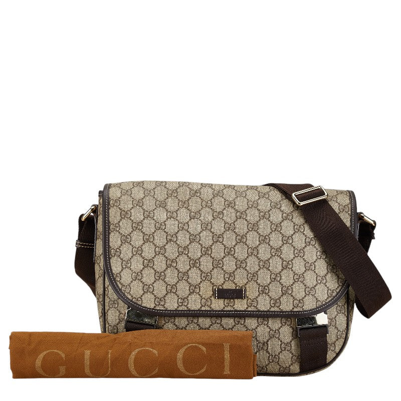 Gucci GG Supreme PVC Leather Messenger Shoulder Bag in Great Condition