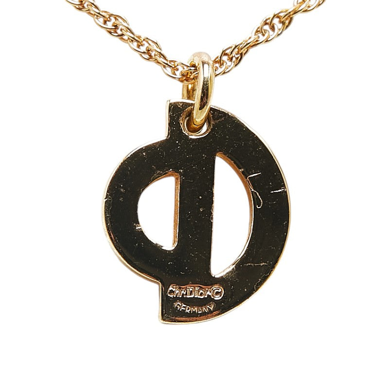 Dior CD Logo Chain Necklace Gold Plated in Great Condition