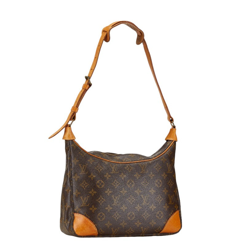 Louis Vuitton Monogram Boulogne 30 Shoulder Bag M51265 Brown PVC Leather