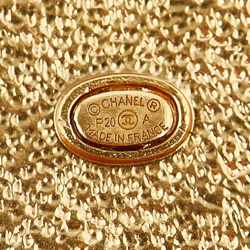 Chanel Gold Silver Plated Brooch in Great Condition