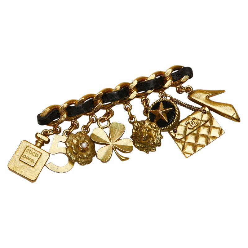 Chanel Vintage Matelasse Coco Mark Charm Brooch