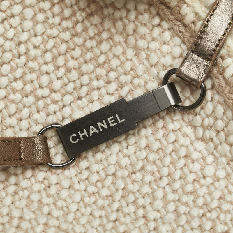 Chanel Wool Silk Long Coat Beige