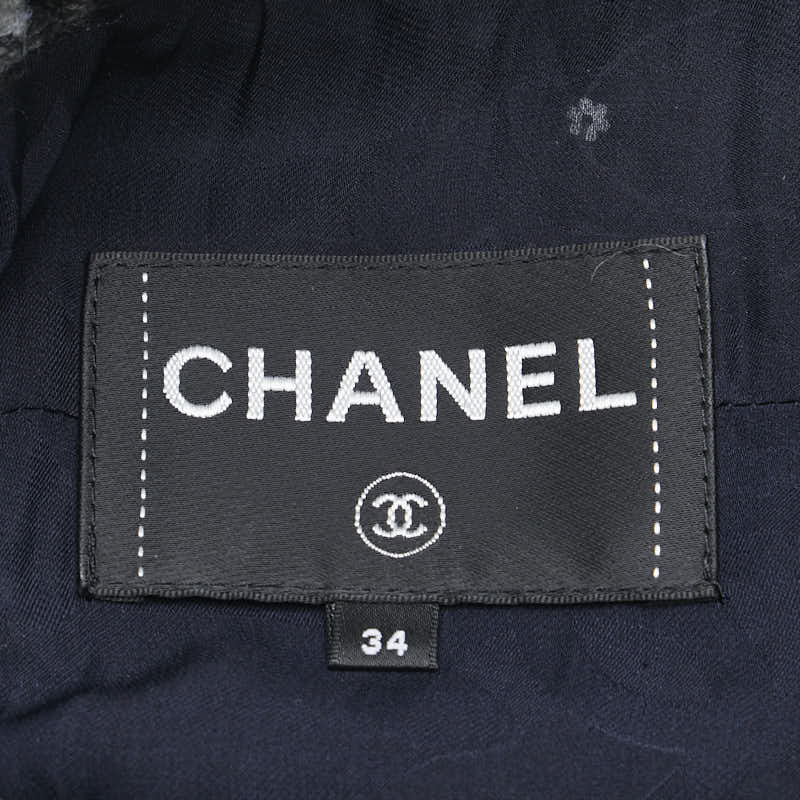 Chanel Silk Cashmere Jacket Gray in Very Good Condition