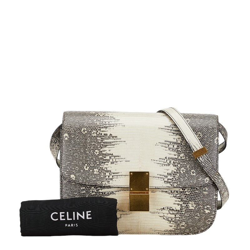 Celine Lizard Classic Box Shoulder Bag in Very Good Condition