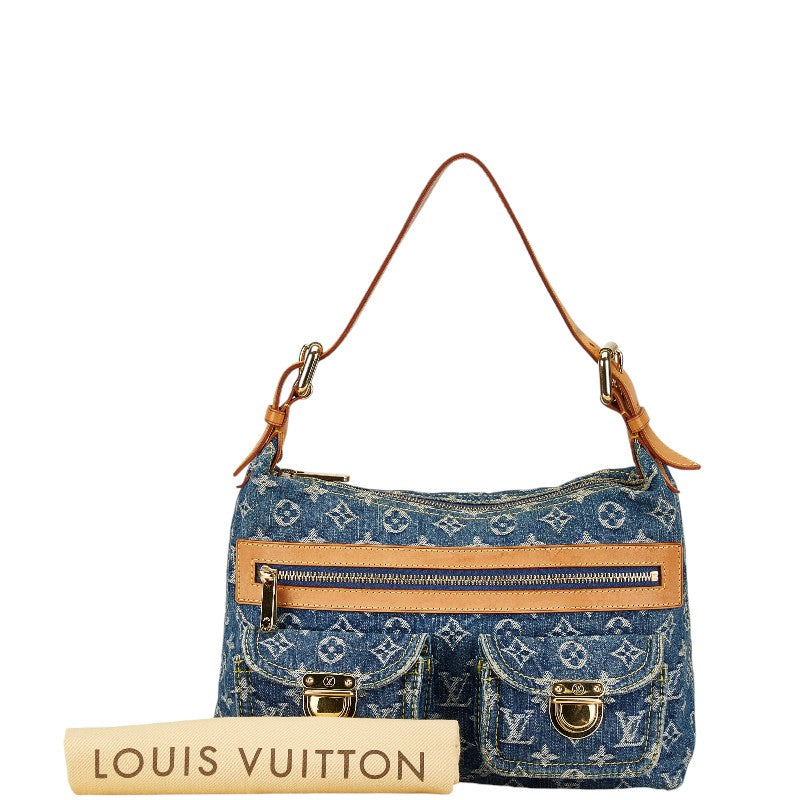 Louis Vuitton Denim Leather Bag PM in Very Good Condition