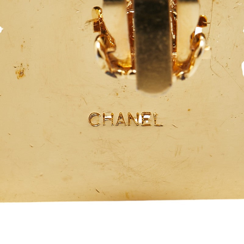 Chanel Logo Perfume Bottle Earrings Gold in Very Good Condition