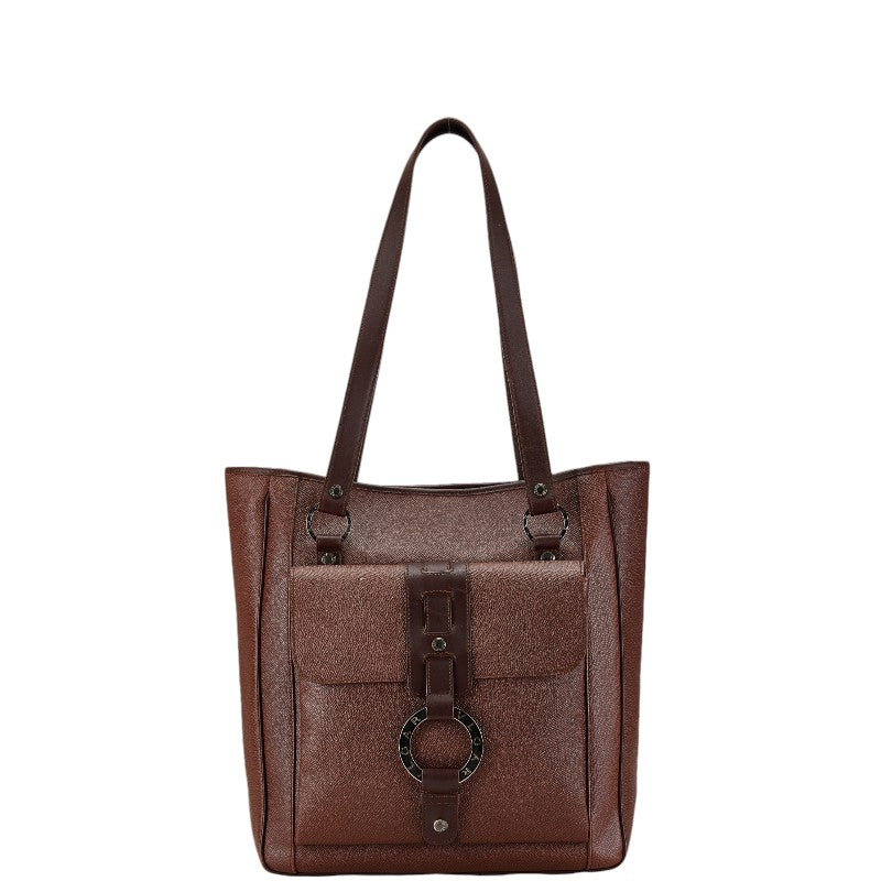 Bvlgari B.Zero1 Leather Tote Bag Brown