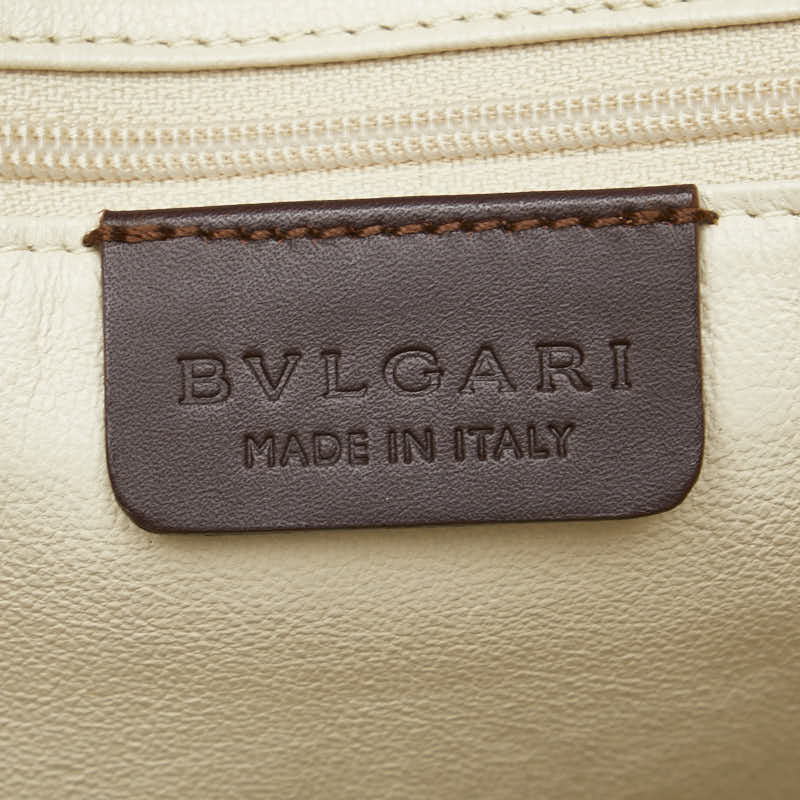 Bvlgari B.Zero1 Leather Tote Bag Brown