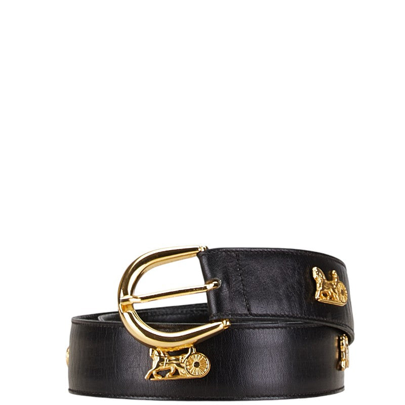 Celine Leather Belt Black