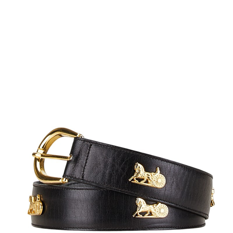 Celine Leather Belt Black