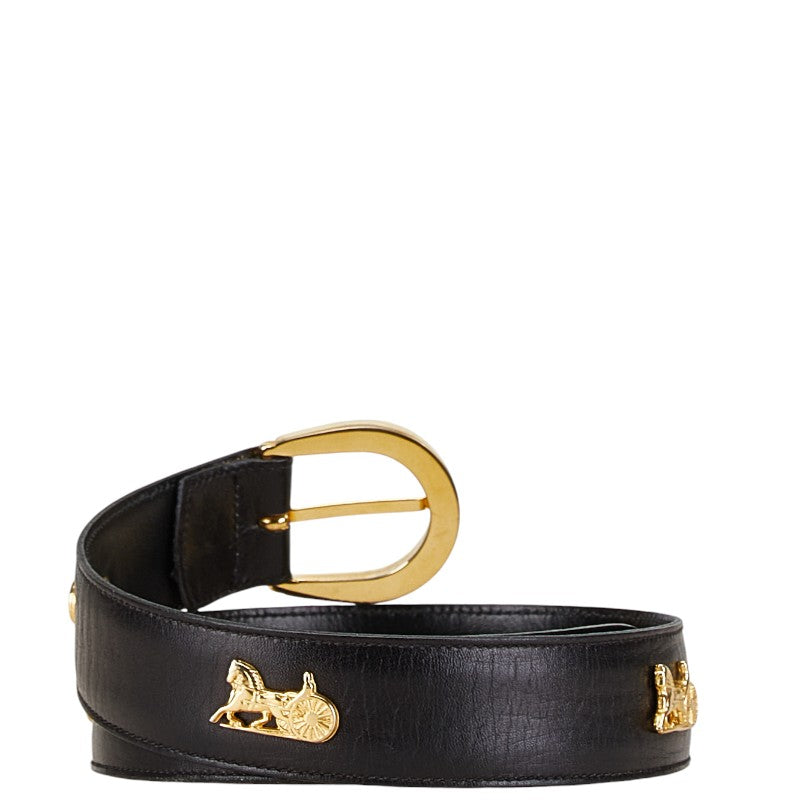 Celine Leather Belt Black