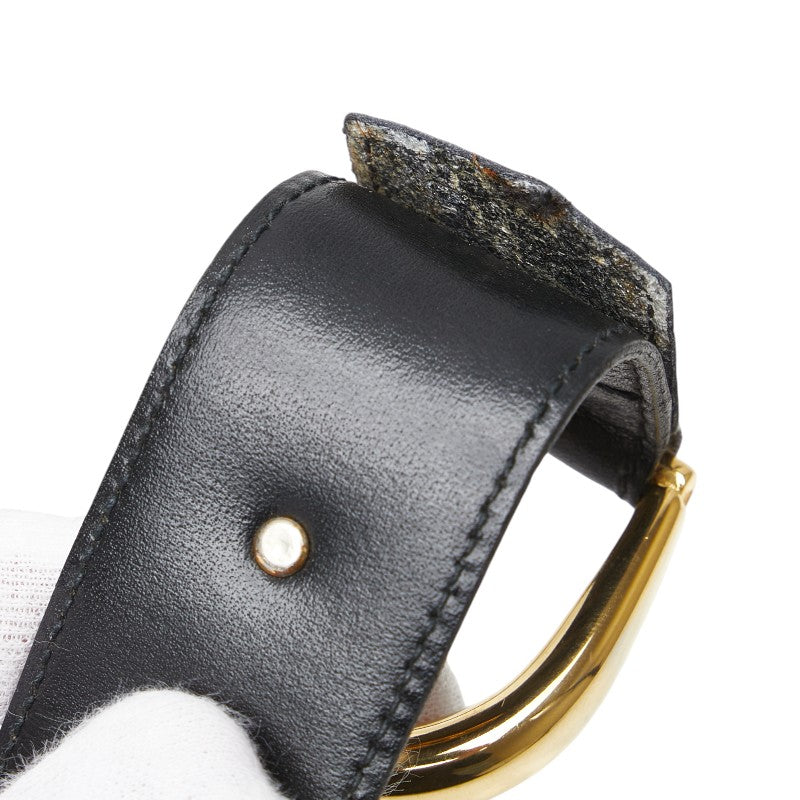 Celine Leather Belt Black