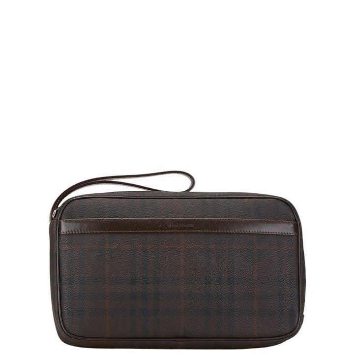 Burberry Nova Check Shadow Horse Clutch in Great Condition