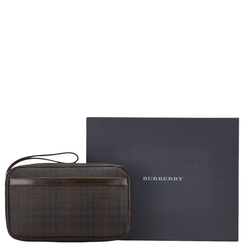 Burberry Nova Check Shadow Horse Clutch in Great Condition