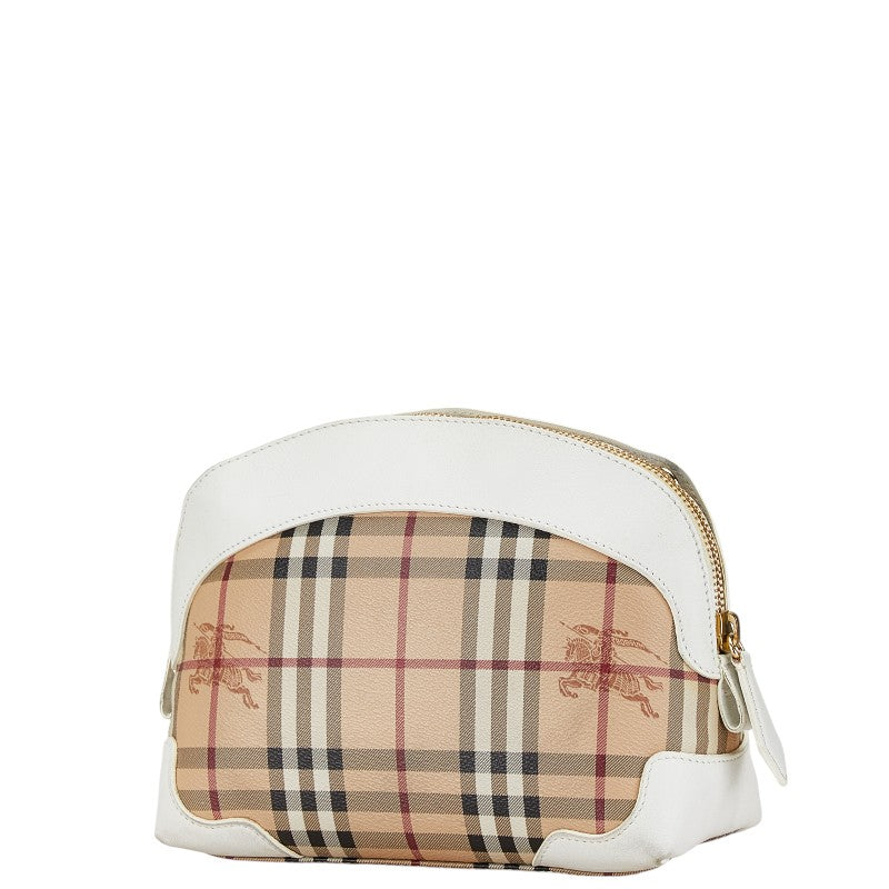 Burberry Nova Check PVC Leather Shoulder Bag