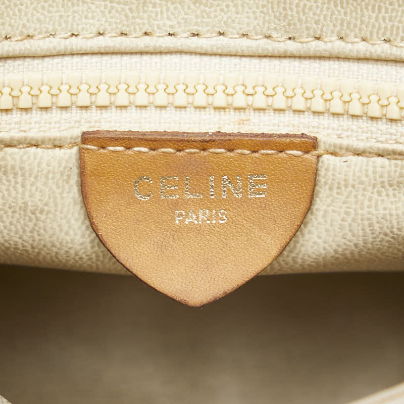 Celine Leather Shoulder Bag Beige