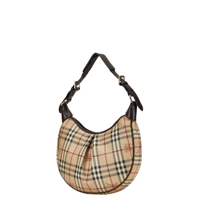 Burberry Nova Check PVC Leather Shoulder Bag in Very Good Condition