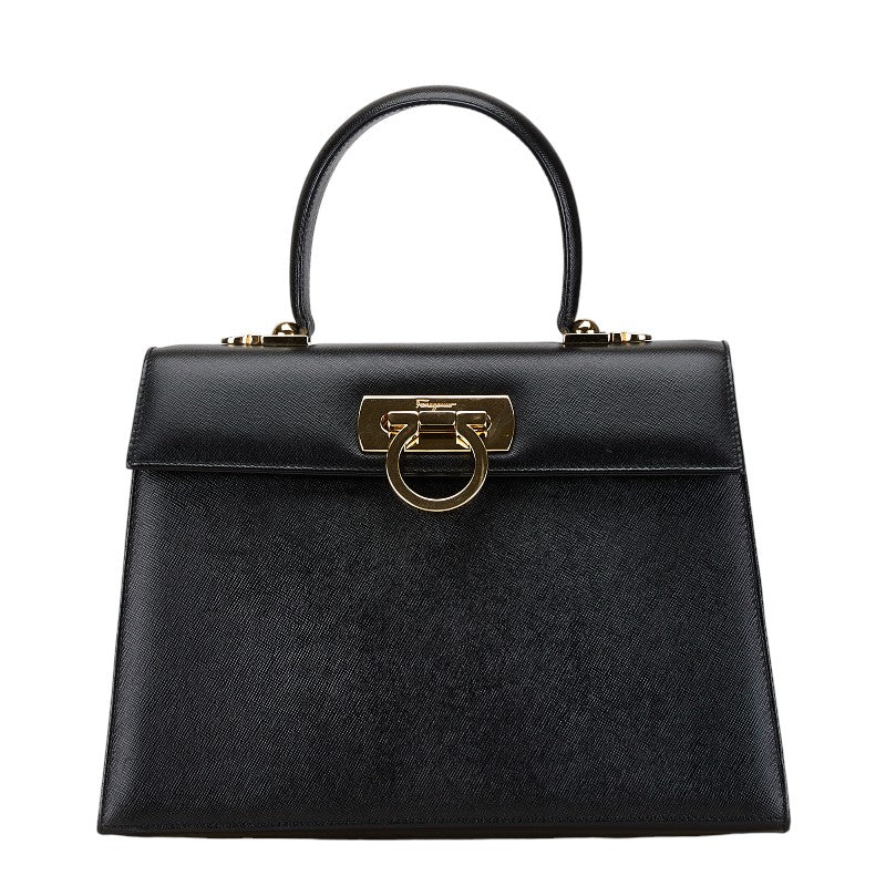 Salvatore Ferragamo Gancini Leather Handbag