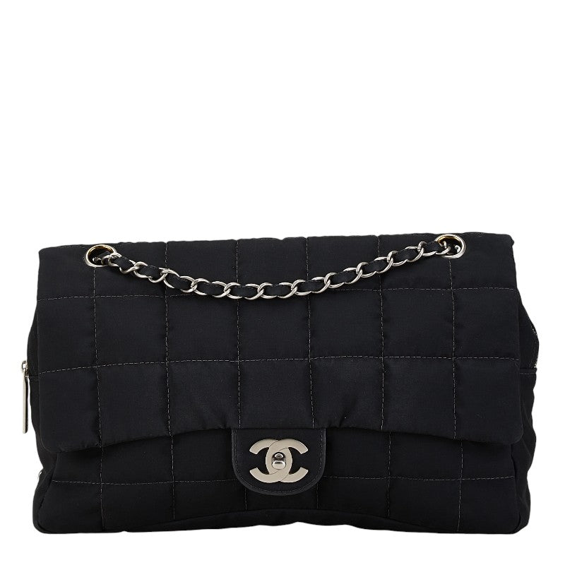 Chanel Nylon Chocobar Coco Mark Chain Shoulder Bag