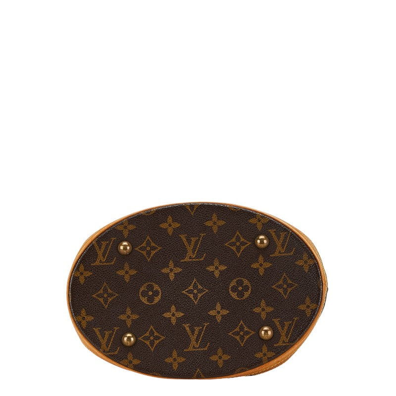 Louis Vuitton Monogram Petit Bucket PM Tote Bag