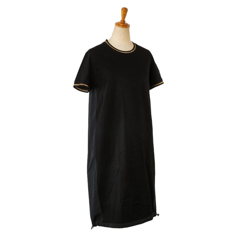 Moncler ABITO Logo Patch Dress XS Black